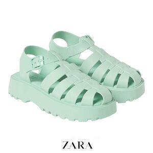ZARA Kids | Blue | MONOCHROMATIC CHUNKY FISHERMAN SANDALS